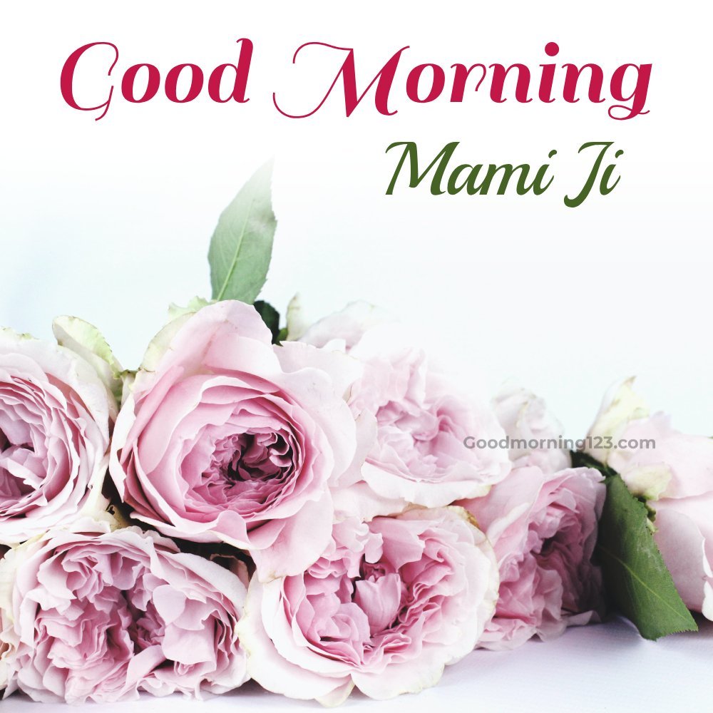 Good Morning Mami Ji With Roses