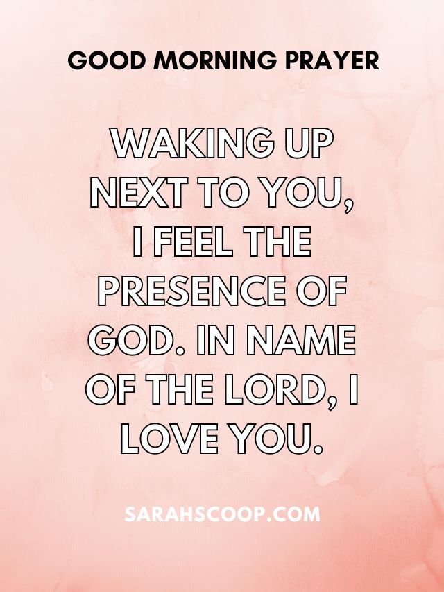 Good Morning Prayer For My Girlfriend