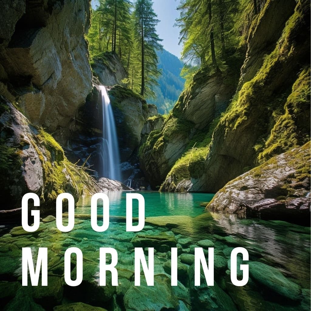 Image Of Waterfall Good Morning