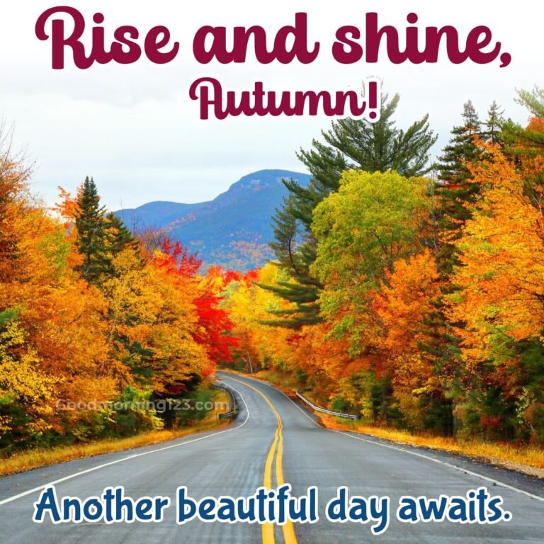 Beautiful Autumn Good Morning Images And Wishes