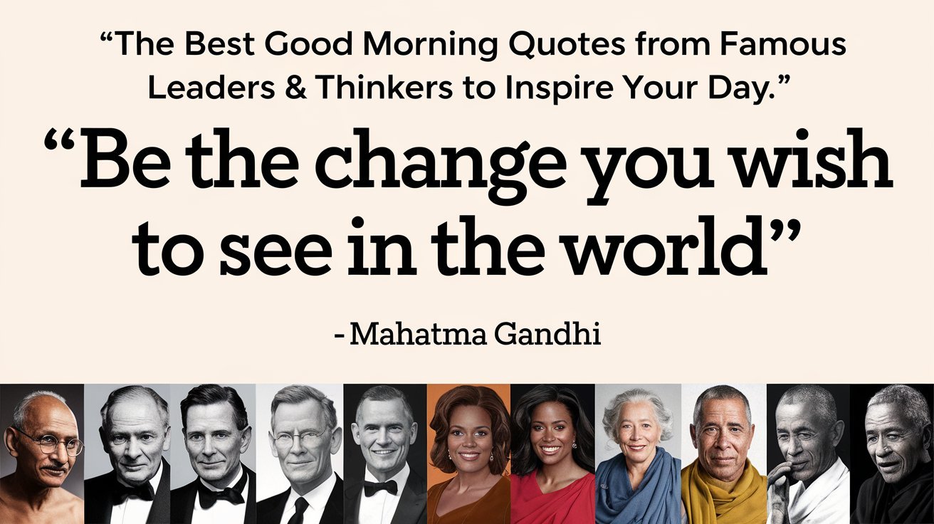 The Best Good Morning Quotes From Famous Leaders & Thinkers To Inspire Your Day