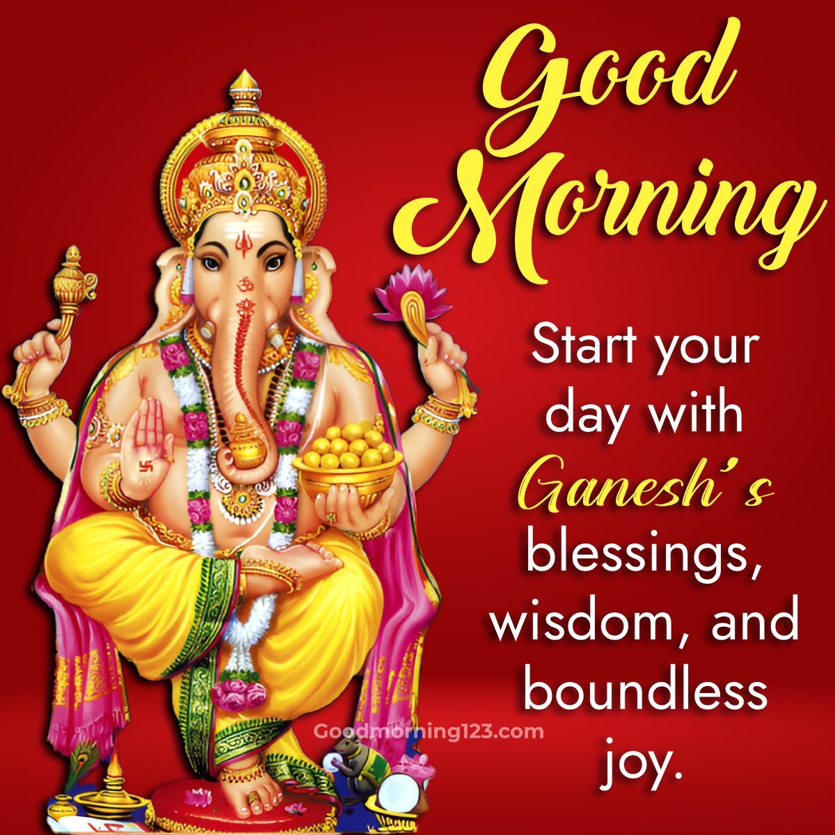 Good Morning Ganesh Ji Images, Wishes & Greetings