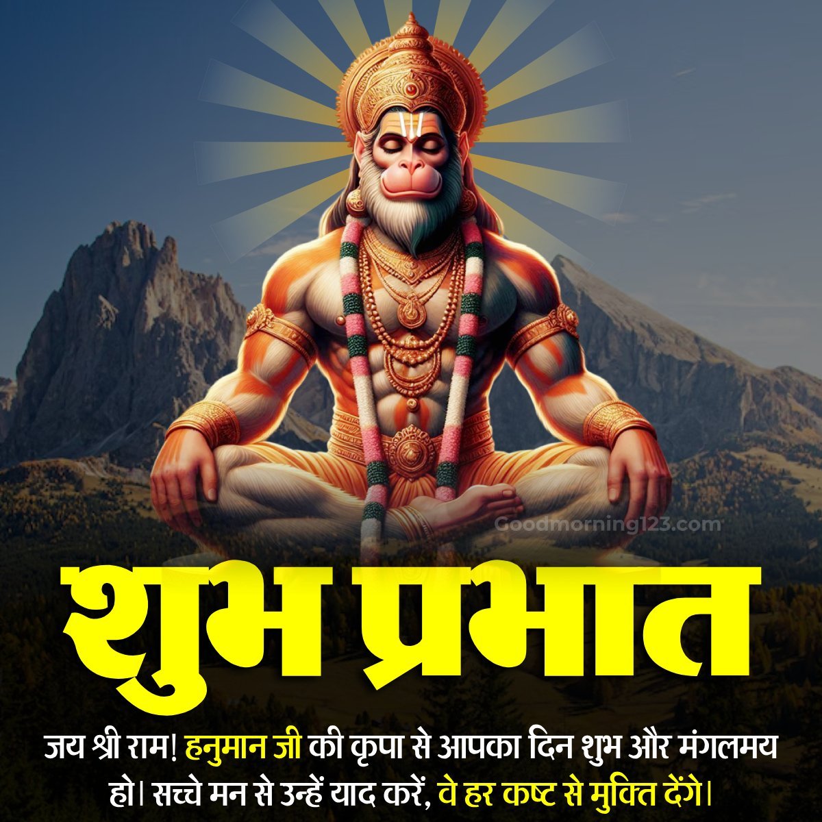 Good Morning Hanuman Ji Images, Wishes & Greetings
