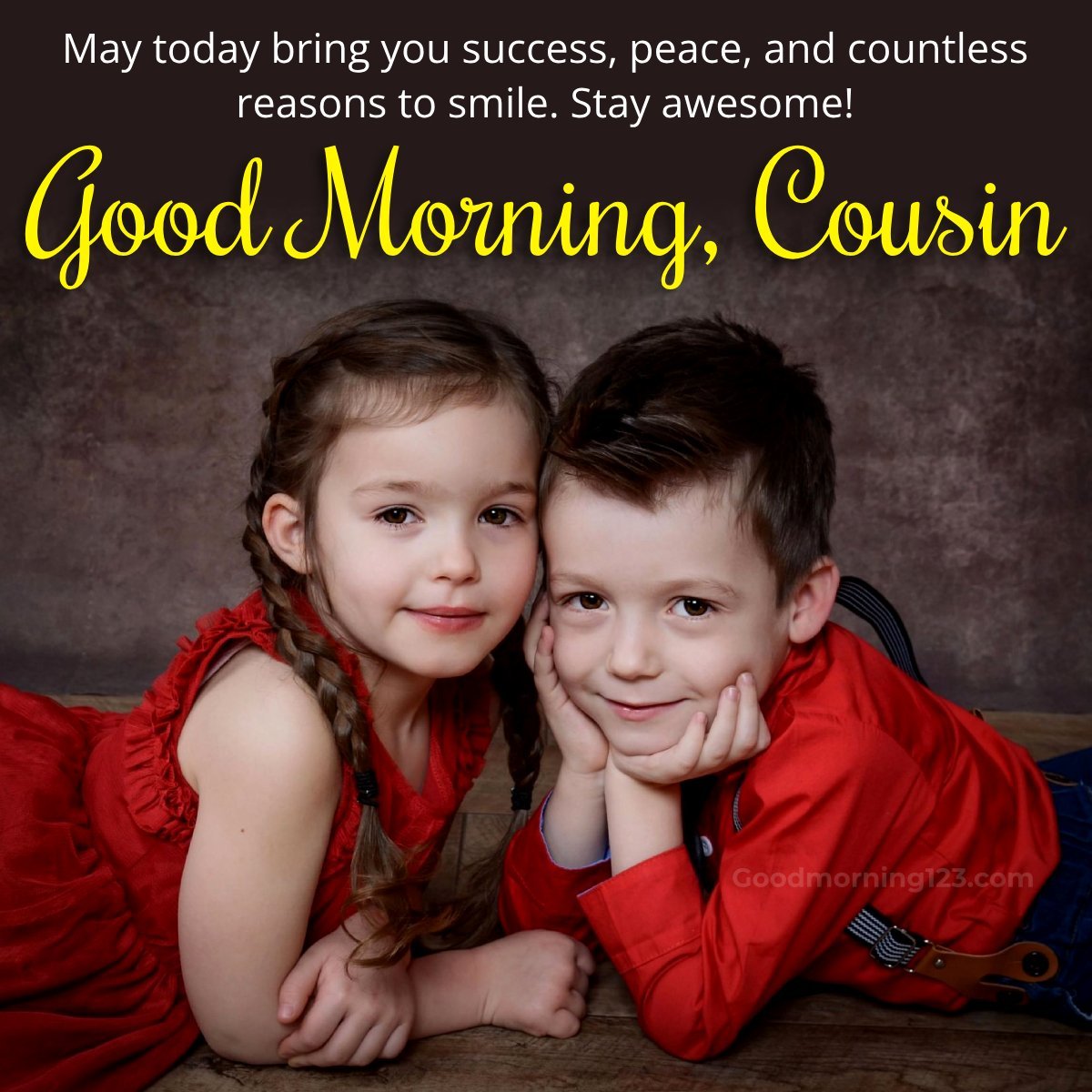 Morning Cousin Lovely Wish Pic